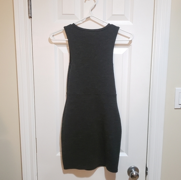TOPSHOP Gray Sleeveless Bodycon Dress Size 2 - Picture 6 of 6